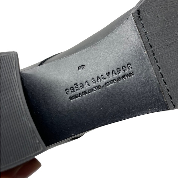 Freda Salvador | Ace Lace Up Boot Black Smooth Leather 9 - Picture 5 of 13